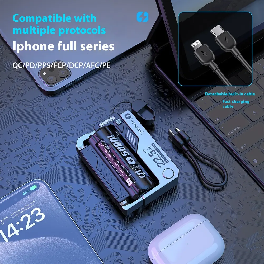 Cartridge Replacement Power Bank Tactical Mech TYPE-C