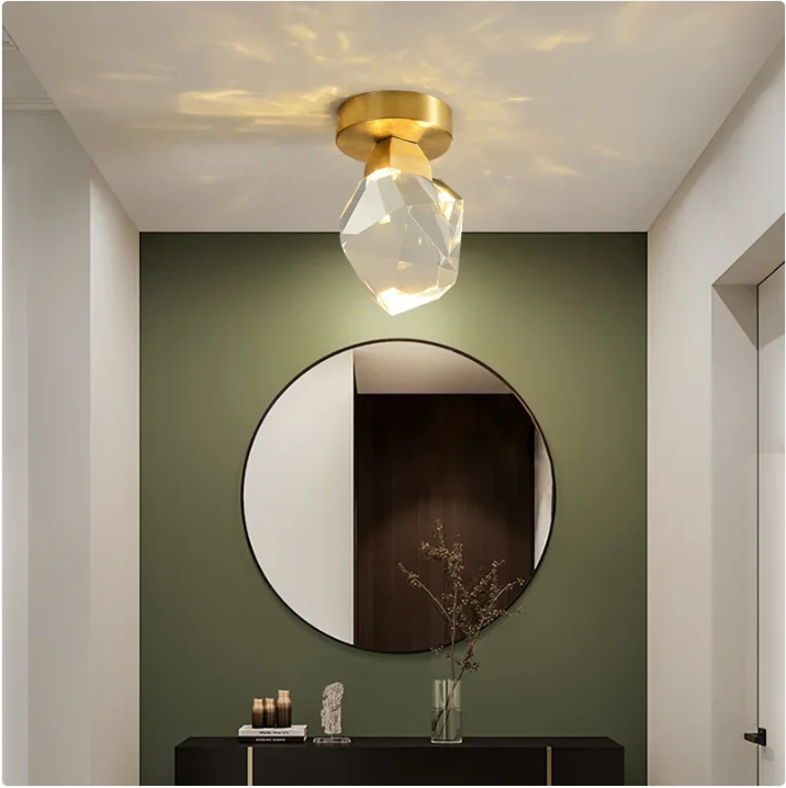 Bedroom Bedside Chandelier Modern Minimalist Aisle Corridor Crystal Lamp - Image 2