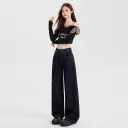 Dark Blue Cropped Thin