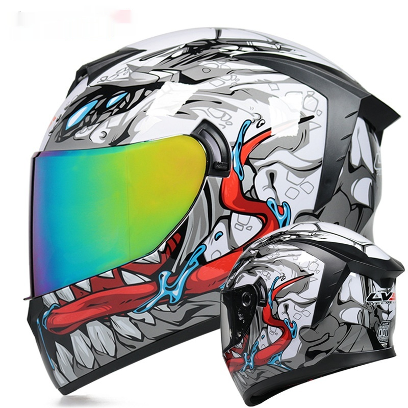 Men’s And Women’s Full Face Helmet Double Lens Motorcycle Helmet