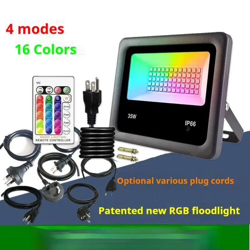 Colorful Remote Control Color Changing Flood Light