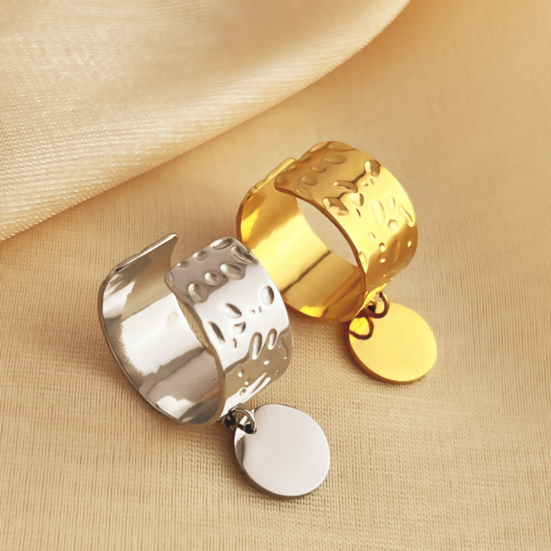 Stainless Steel Ring Personality Stylish Opening Women