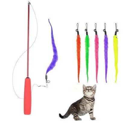 Three-section telescopic cat stick - Set