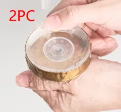 Stainless Steel Suction Cup Hook Without Punching In Bathroom - Gold 2Pcs - View 1