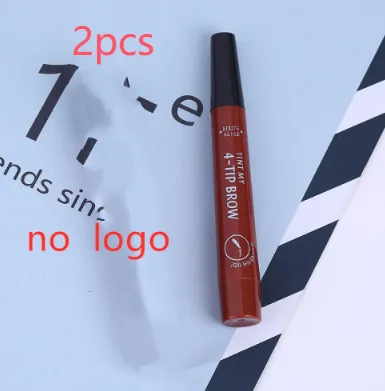 Liquid water eyebrow pencil - Reddish Brown No Logo 2Pcs