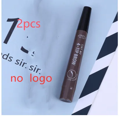 Liquid water eyebrow pencil - Grey Brown No Logo 2Pcs