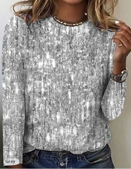 New Women's Long Sleeve Slim fit T shirt With Round Neck 6 Style - Shop at LoveMi
