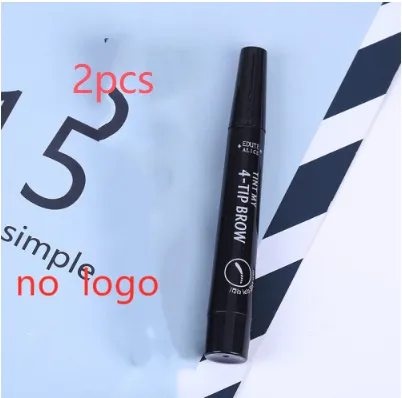 Liquid water eyebrow pencil Black Single No Logo 2Pcs - Shop at LoveMi