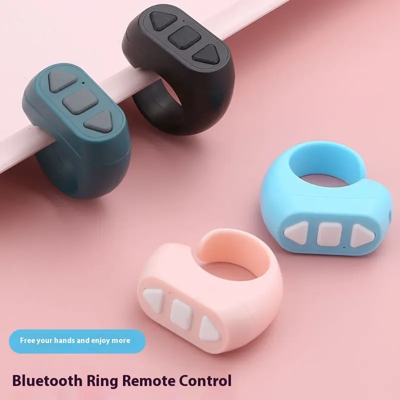 Ring Bluetooth Remote Control Lazy People Brush Magic Tool