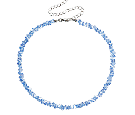 Personality Handmade Woven Beads Black Crystal Necklace