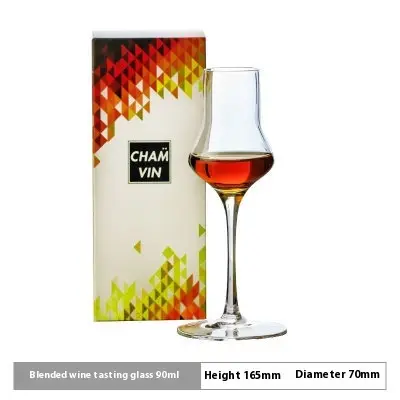 Small TOPIN Blending Whiskey Glass Tall Crystal Glass
