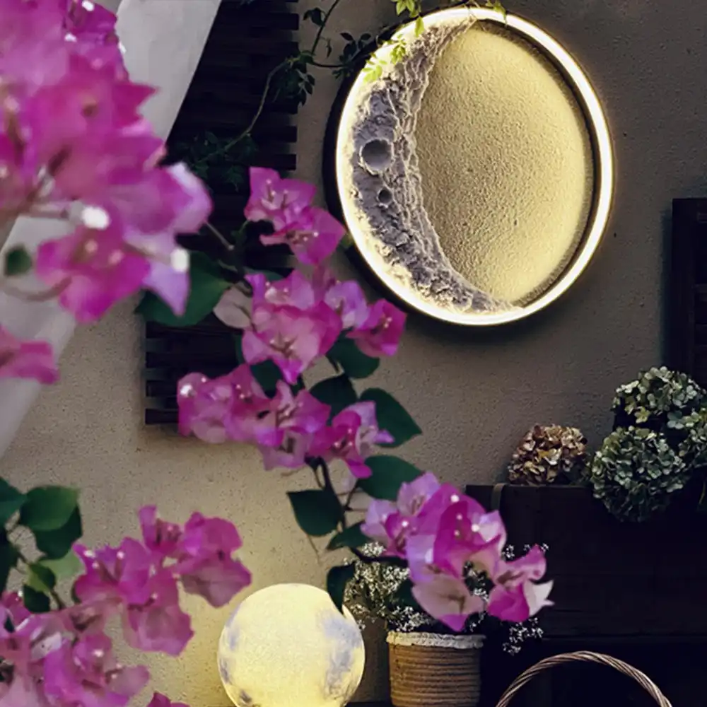 Living Room Bedroom Moon Wall Lamp Background Wall Decorative Lamp