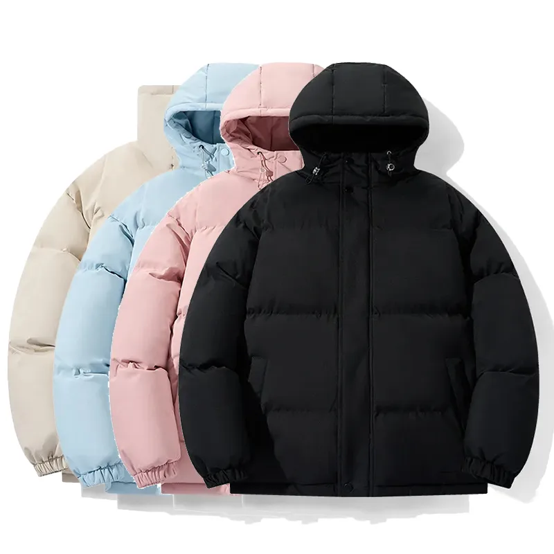 Cotton Loose Thickening Keep Warm Casual Hooded Coat Fall