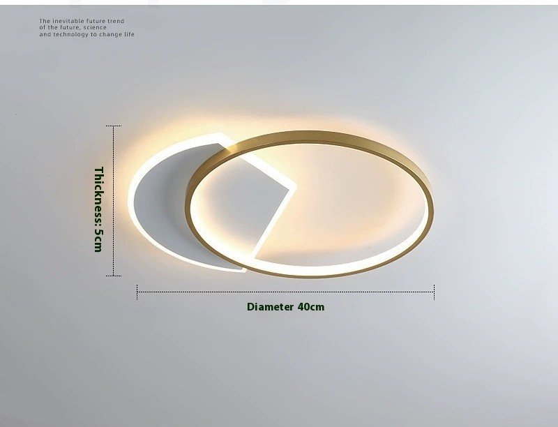 Nordic Minimalist Bedroom Ceiling Lamp Modern Home - Image 3