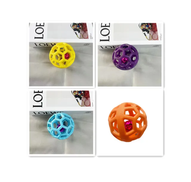 Dog Chew Ball Toy TPR Pets Interactive Training Toys For Small Large Dog Teeth Cleaning Molar Supplies Outdoor Pets Ball Toy Bell Ball Set - Shop at LoveMi