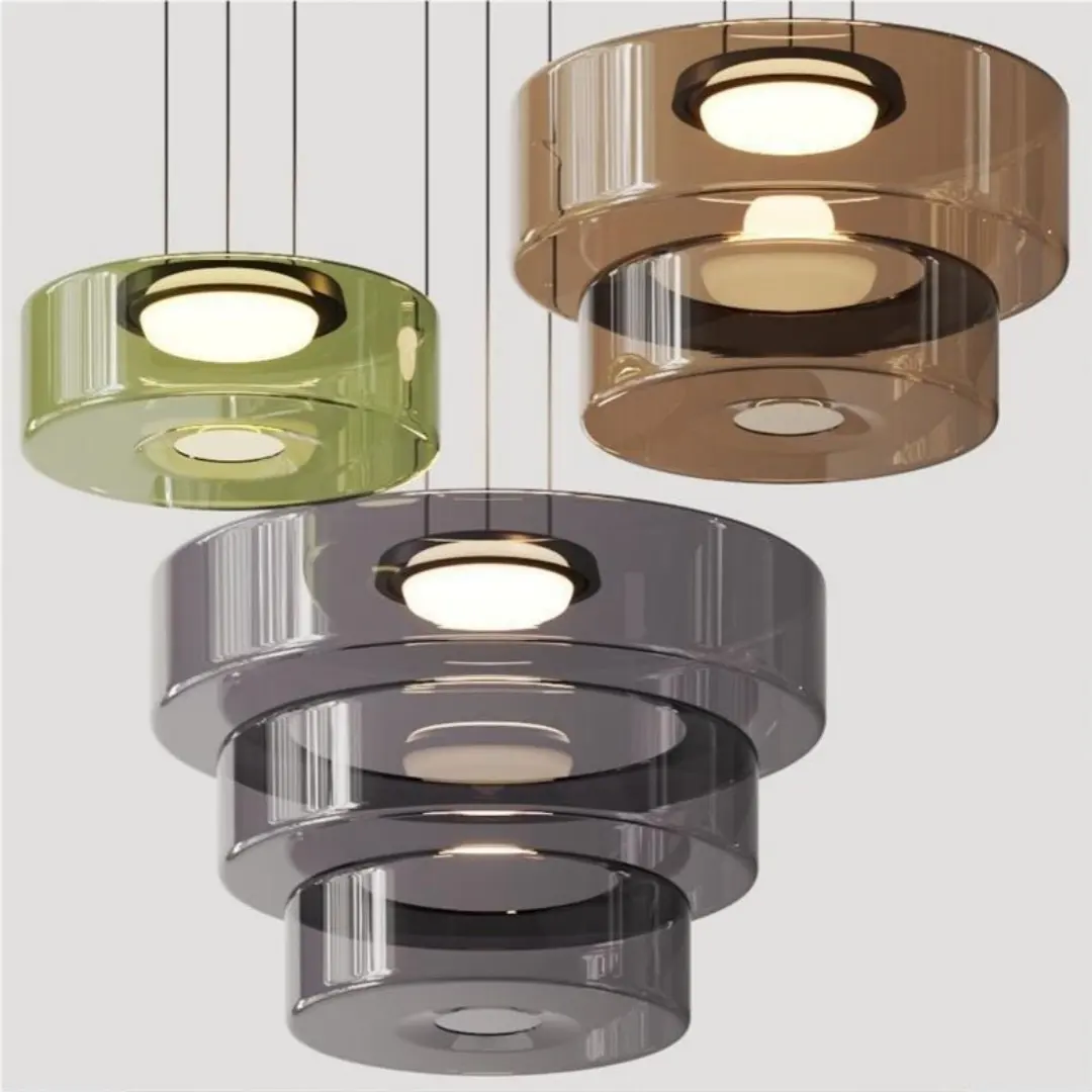 Living Room Dining High-grade Glass Chandelier Simple