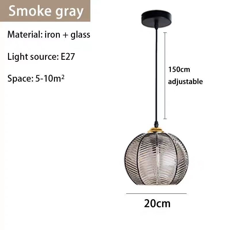 Creative Bedroom Light Leaf Pattern Glass Chandelier - Image 13