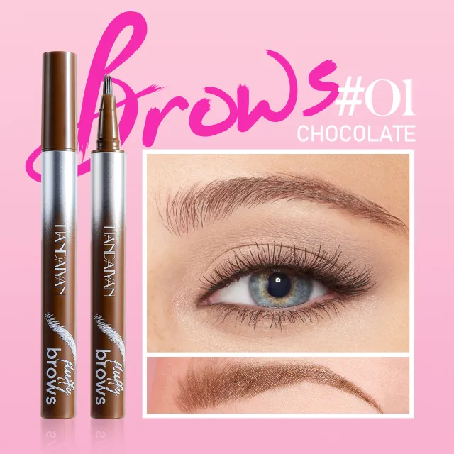 Eyebrow Pencil Five color Wild Waterproof And Durable Liquid Wild Eyebrow Pencil 01 - Shop at LoveMi