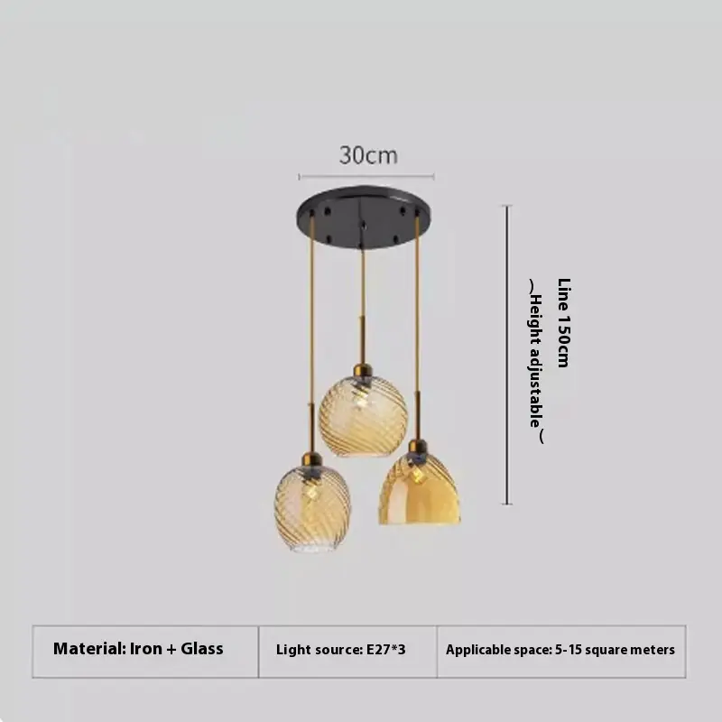 Internet Hot Glass Chandelier Living Room Bedroom