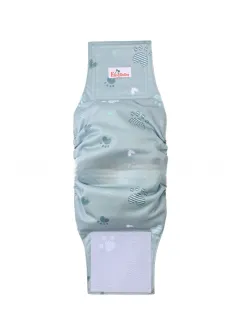 Pet Washable Physiological Dog Diaper Pants - Light Green - View 1