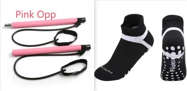Terry Yoga Socks Pilates Playground Trampoline Fitness Exercise Non slip Pink Opp Set - Shop at LoveMi