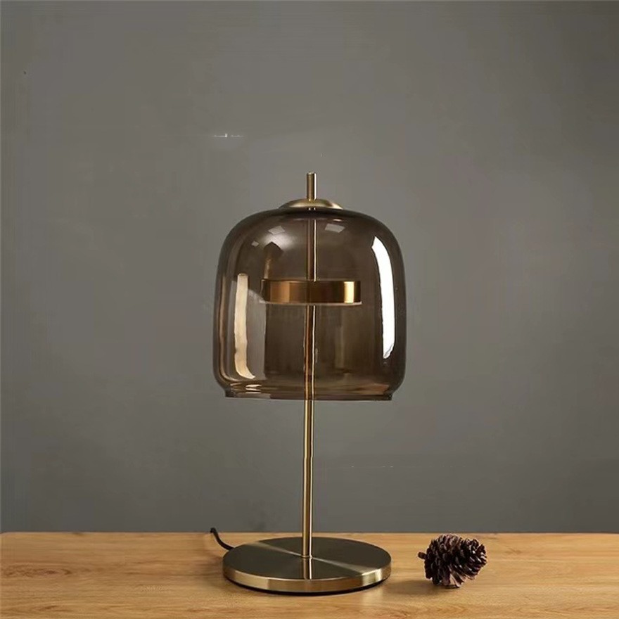 Modern Creative Personality High Sense Glass Study Table Lamp