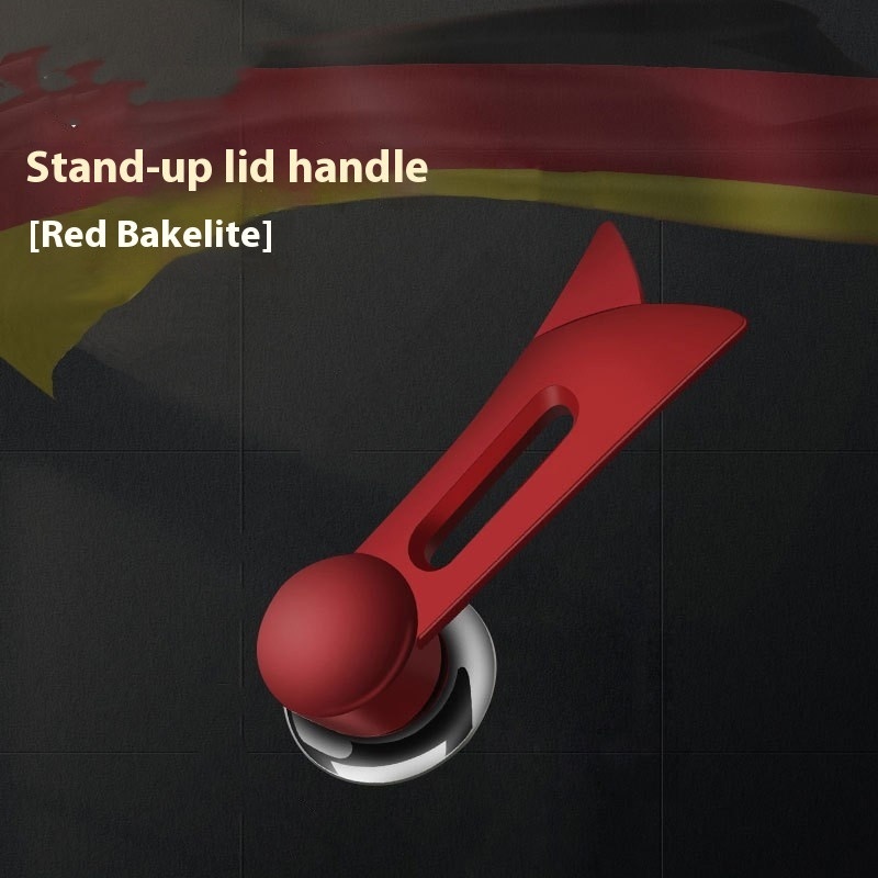 German-style Stainless Steel Raised Pot Lid Handle