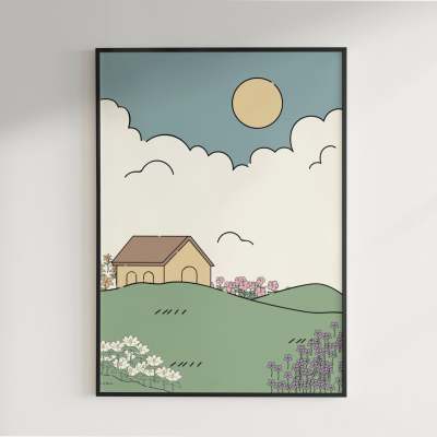 Decorative Canvas Painting Core Frameless