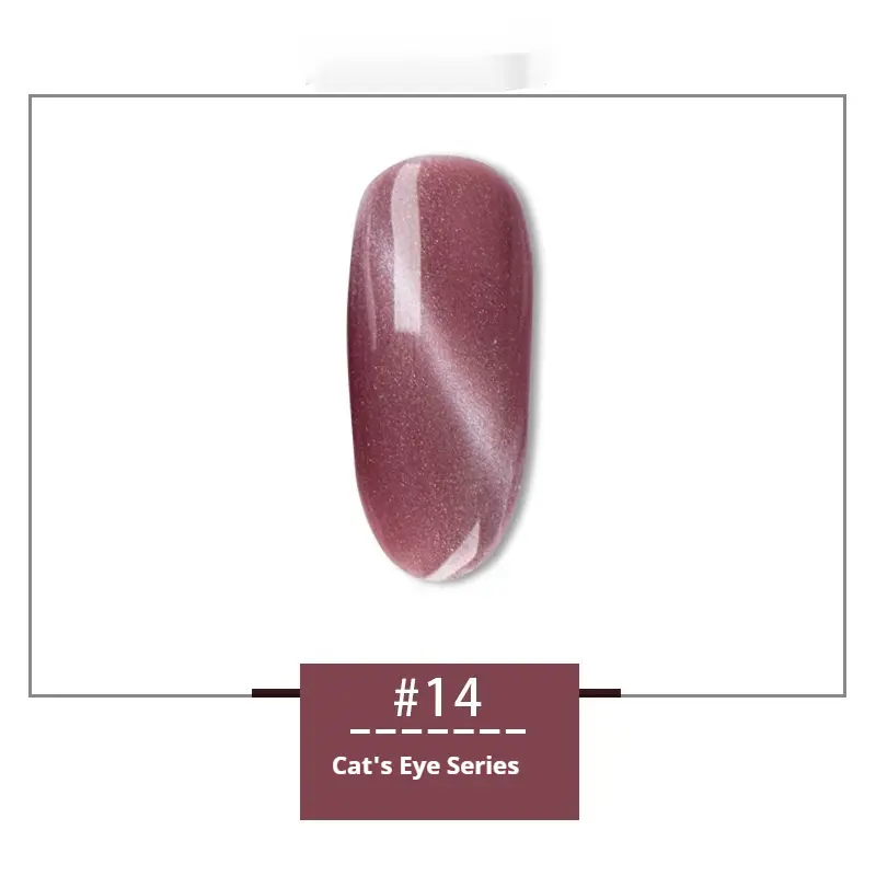 Universal Colorful Quicksand 30 Colors Rainbow Cat Eye Series Nail Polish Gel