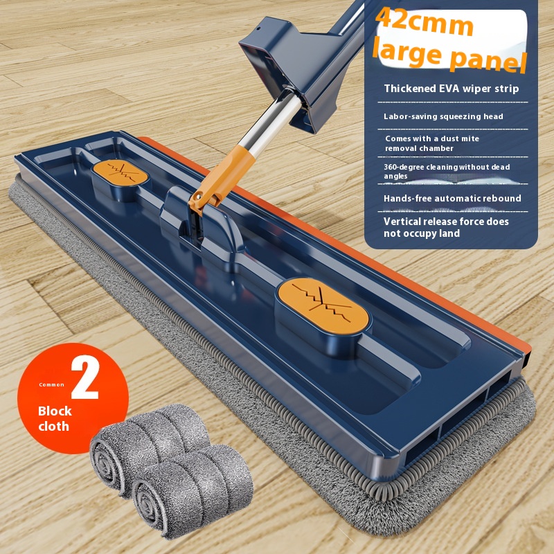New Style Large Flat Mop 360 Rotating Mop Suitable Various Types Flooring Strong - Picture 21 of 48