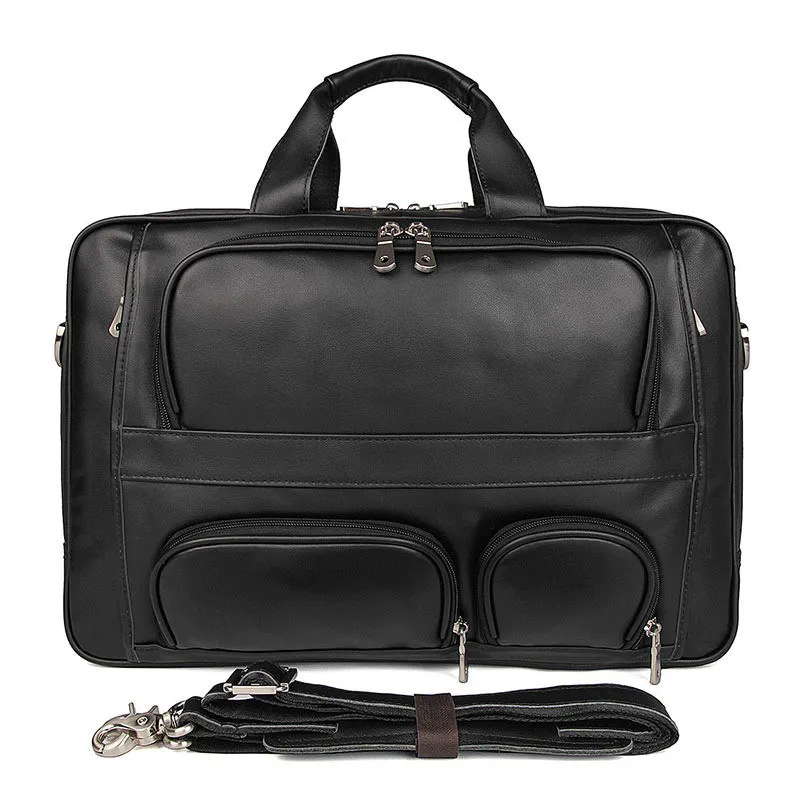 Men's Fashion Personalized Retro Handbag - Black