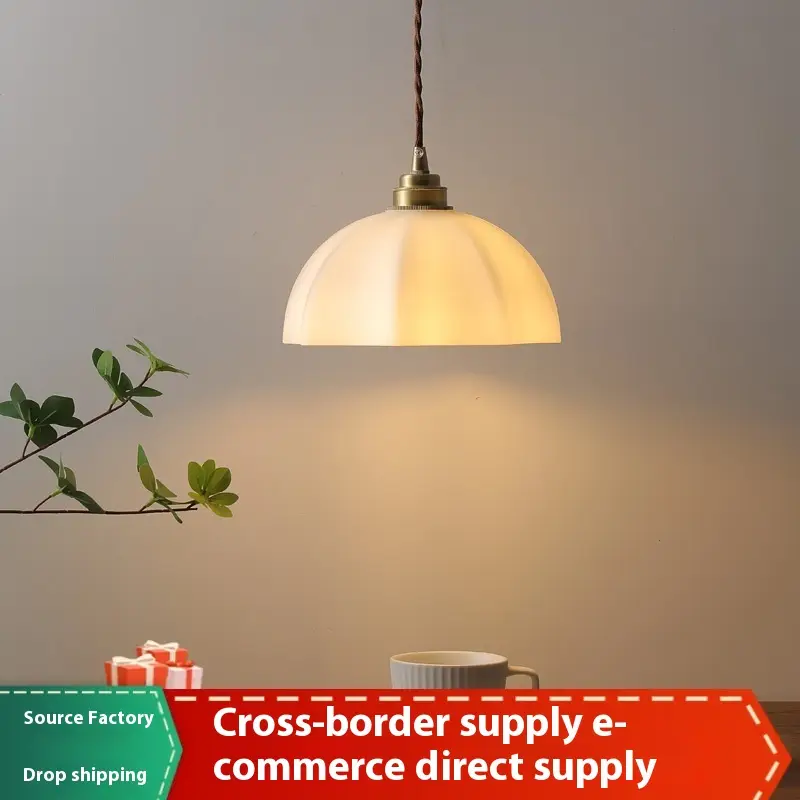 Indoor Bedside Study Brass Small Droplight