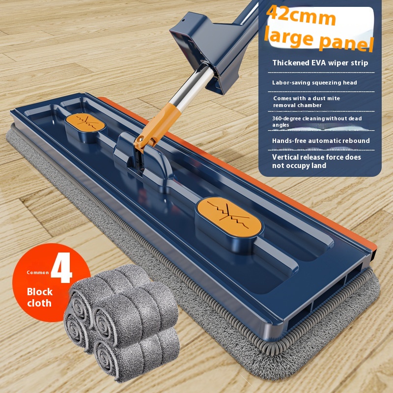 New Style Large Flat Mop 360 Rotating Mop Suitable Various Types Flooring Strong - Picture 18 of 48