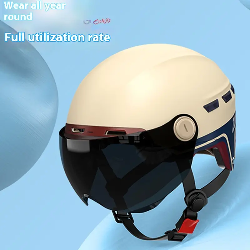 Paint Electric Car Summer Sun Protection Helmet