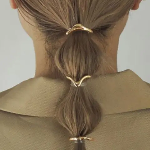 Metal Retro Hairpin Ponytail Clip Women's