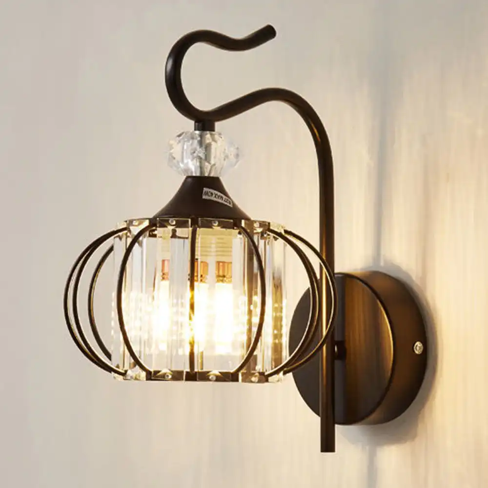 Bedroom Bedside Crystal Wall Lamp Living Room