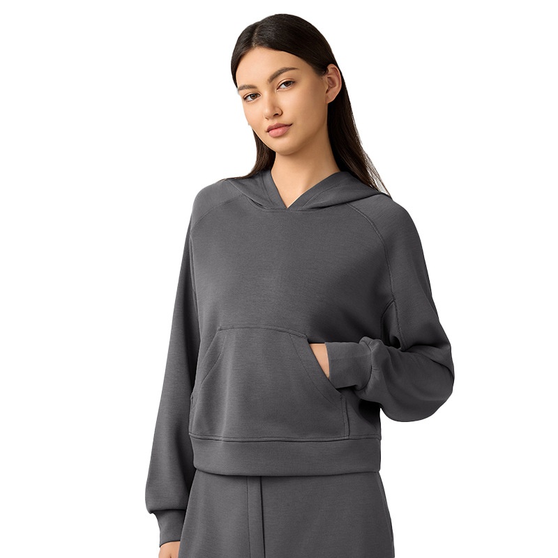 Women's Casual Polyester Hooded Sweatshirt