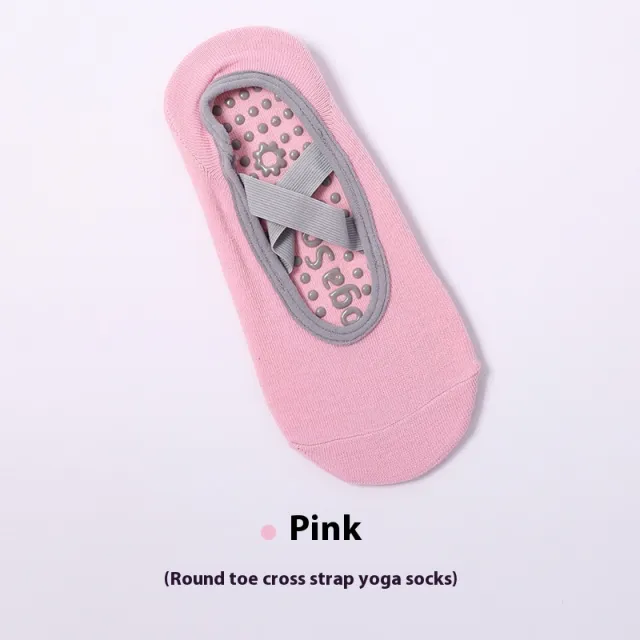 Non slip Pilates Beginner Indoor Dedicated Room Socks Pink - Shop at LoveMi