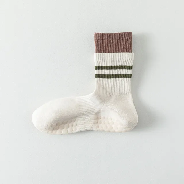 Yoga Socks Women's Autumn And Winter Socks Bottom Non slip Beige - Shop at LoveMi