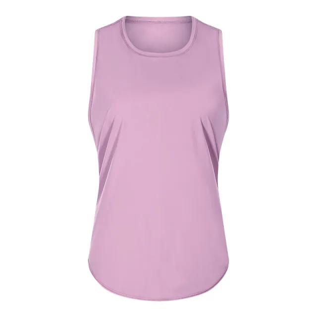 New Yoga Vest Fitness Exercise Sleeveless Blouse Quick drying Loose Yoga Top Shimmer Purple - Shop at LoveMi