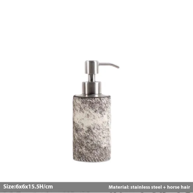 Light Luxury Creative Horse Hair Plastic Replacement Bottle Light Gray Mini - Shop at LoveMi