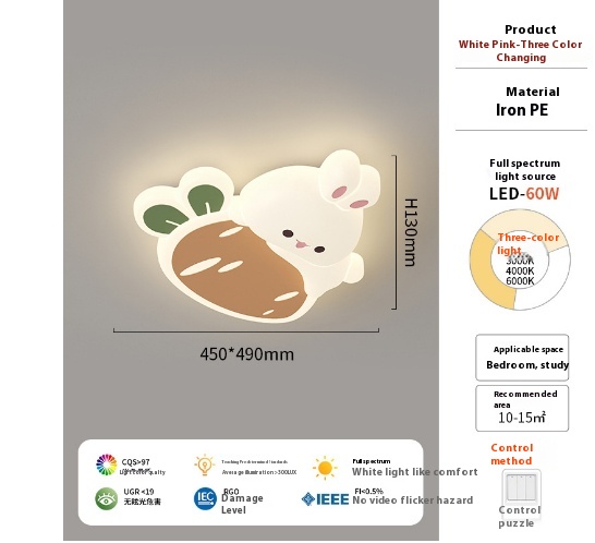 Cream Style Children’s Room Ceiling Lamp