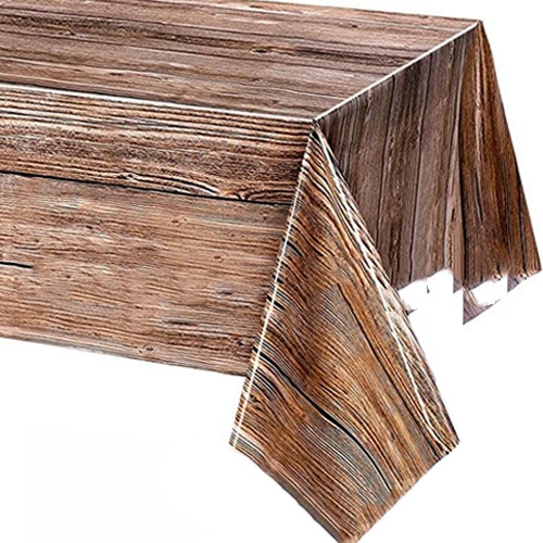 Wood Grain Theme Party Decoration Winter Holiday