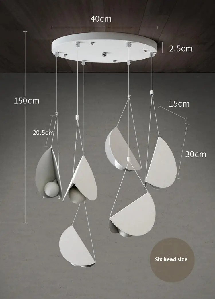 Designer Minimalist Modern Bedside Folding Chandelier
