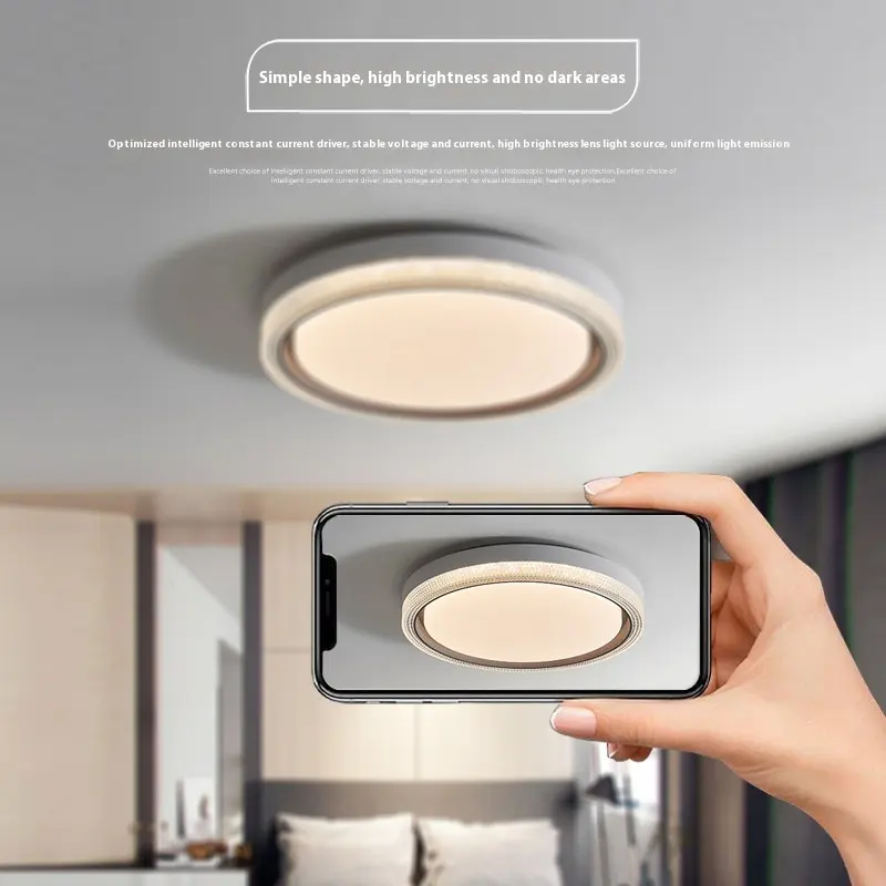 Led Ceiling Light Round Bedroom Lamp