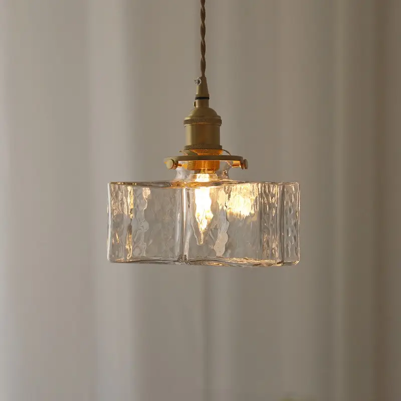 Japanese Retro Glass Small Droplight Nordic