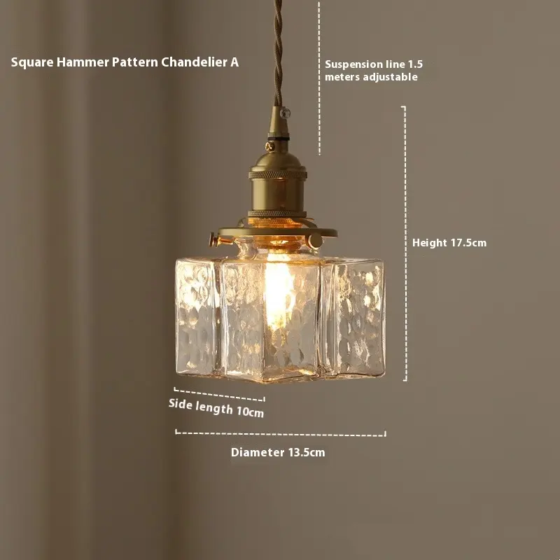 Japanese Retro Glass Small Droplight Nordic