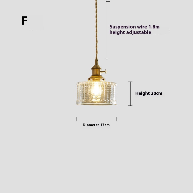 American Retro Restaurant Window B & B Bedroom Bedside Small Droplight