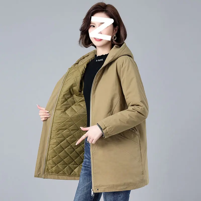 Loose Middle-aged And Elderly Casual Cotton-padded Jacket Women