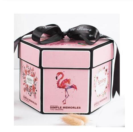 Surprise Explosion Box DIY Handmade Scrapbook Photo Album Gift Box For Valentine - Picture 41 of 49